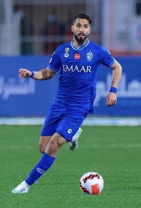 Saleh Al-Shehri during the match.